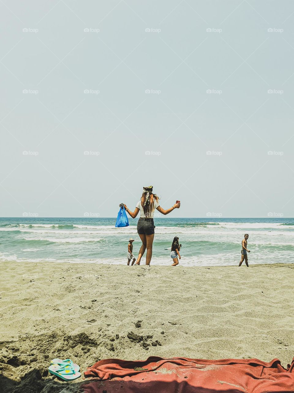 a stroll in the beach