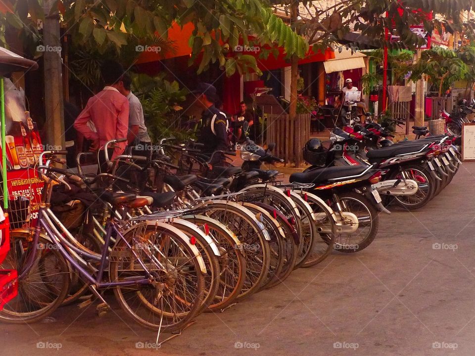 Bicycles in Angkor