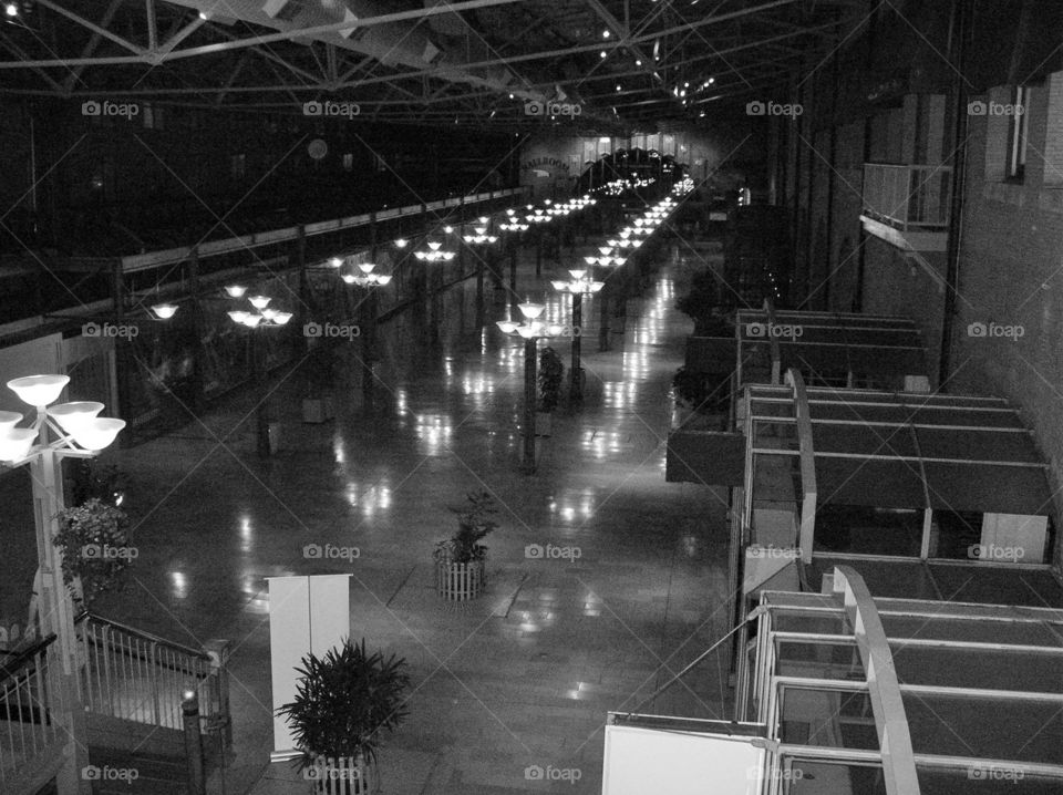 Train station at night. Photo taken in St Louis.