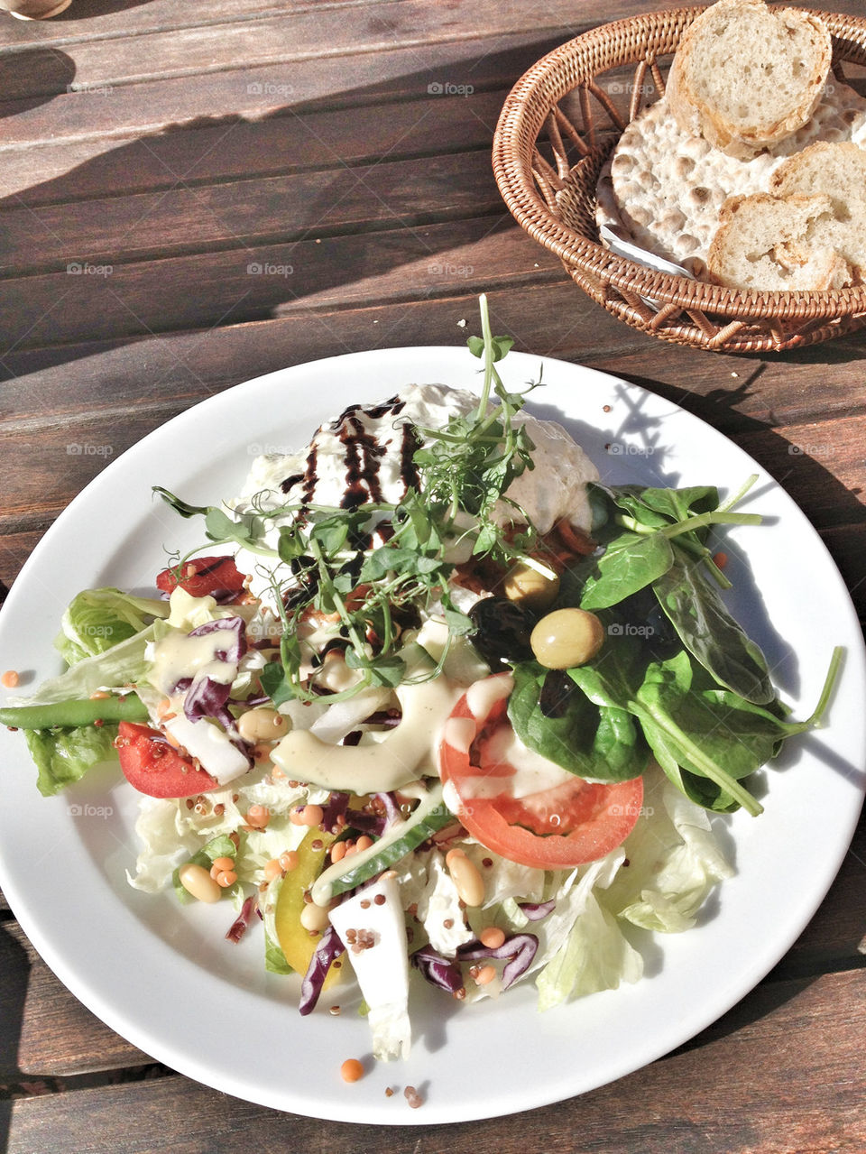 rösti with chèvre cream and lentils