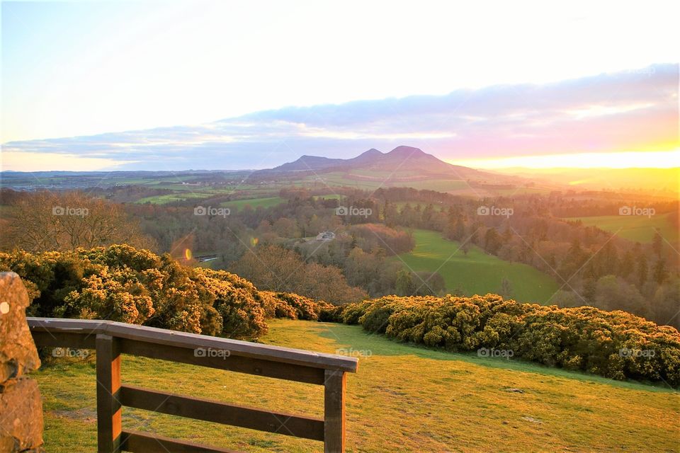 Scotland Countryside Sunset 