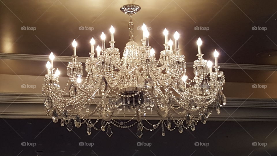 crystal hanging chandelier