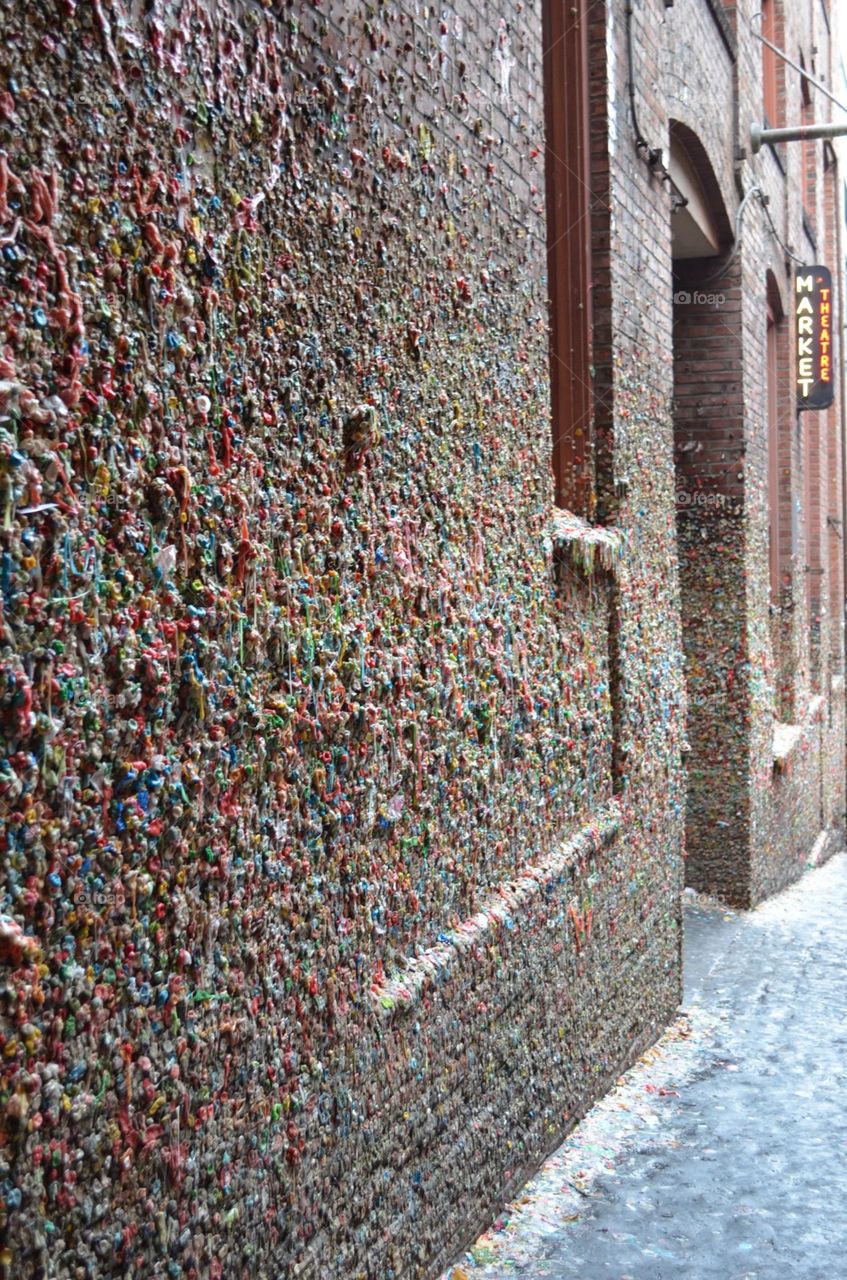 Gum Wall, Seattle. This famous wall in Seattle is covered in gum. sounds gross, but it is pretty cool!
