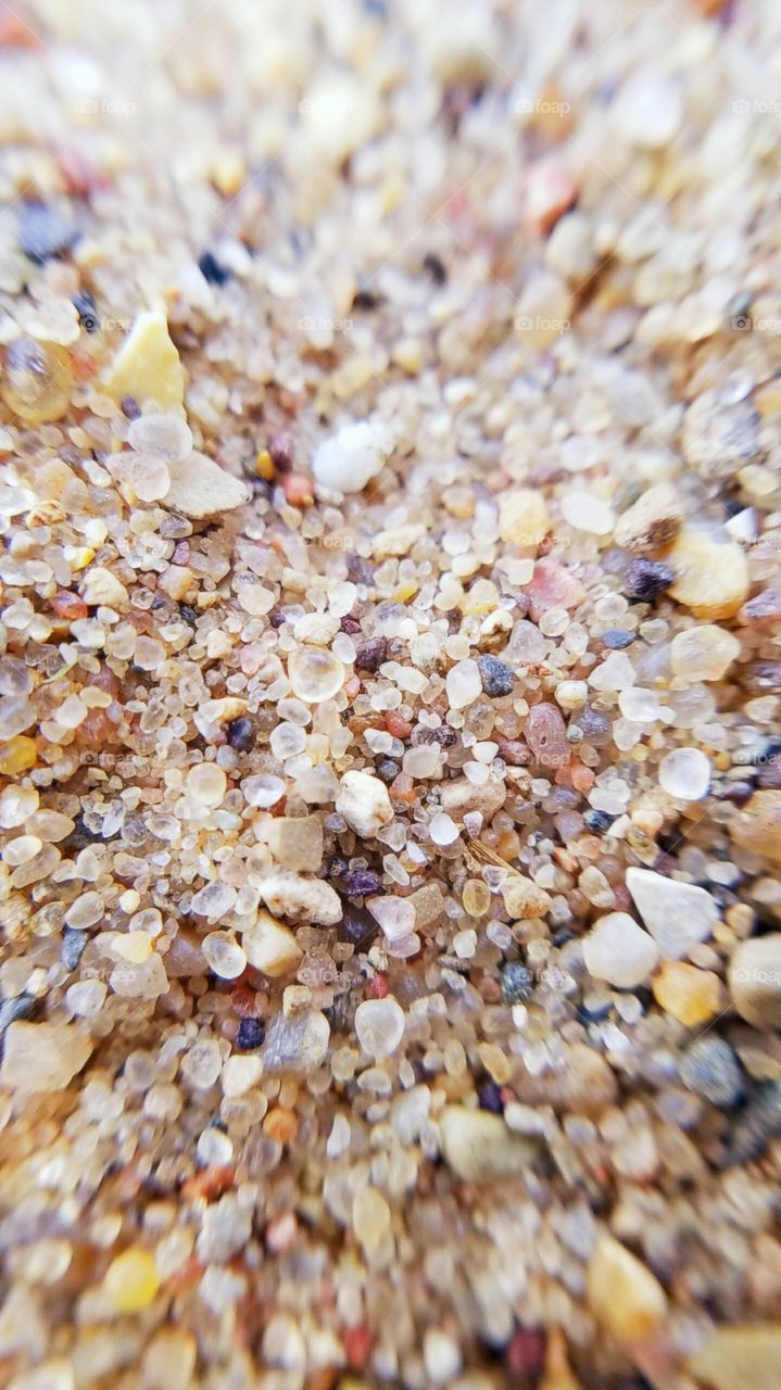 Captured sand close up macro style in the sunset