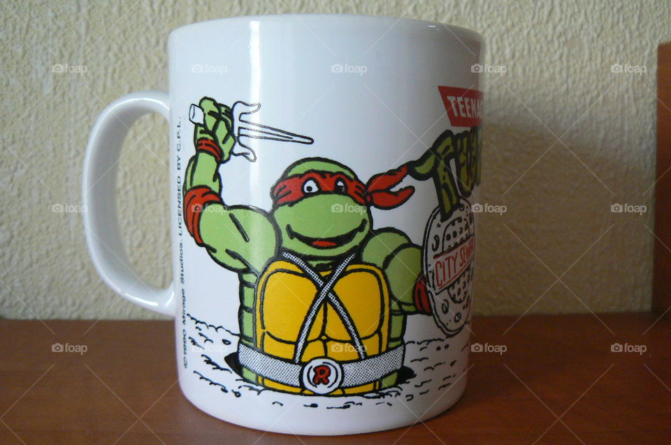 Teenage ninja turtles vintage tea mug