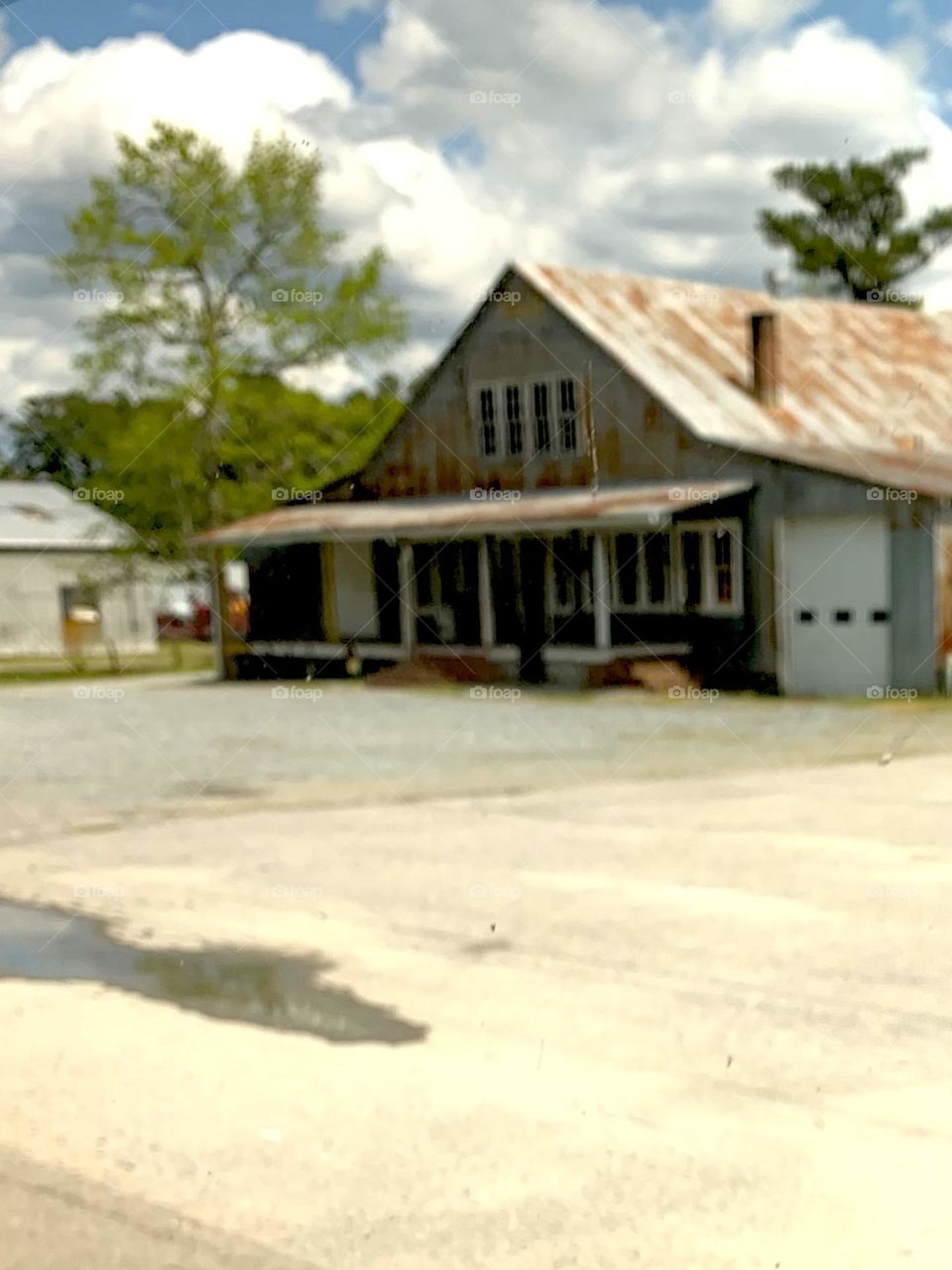 Tin roof rusted