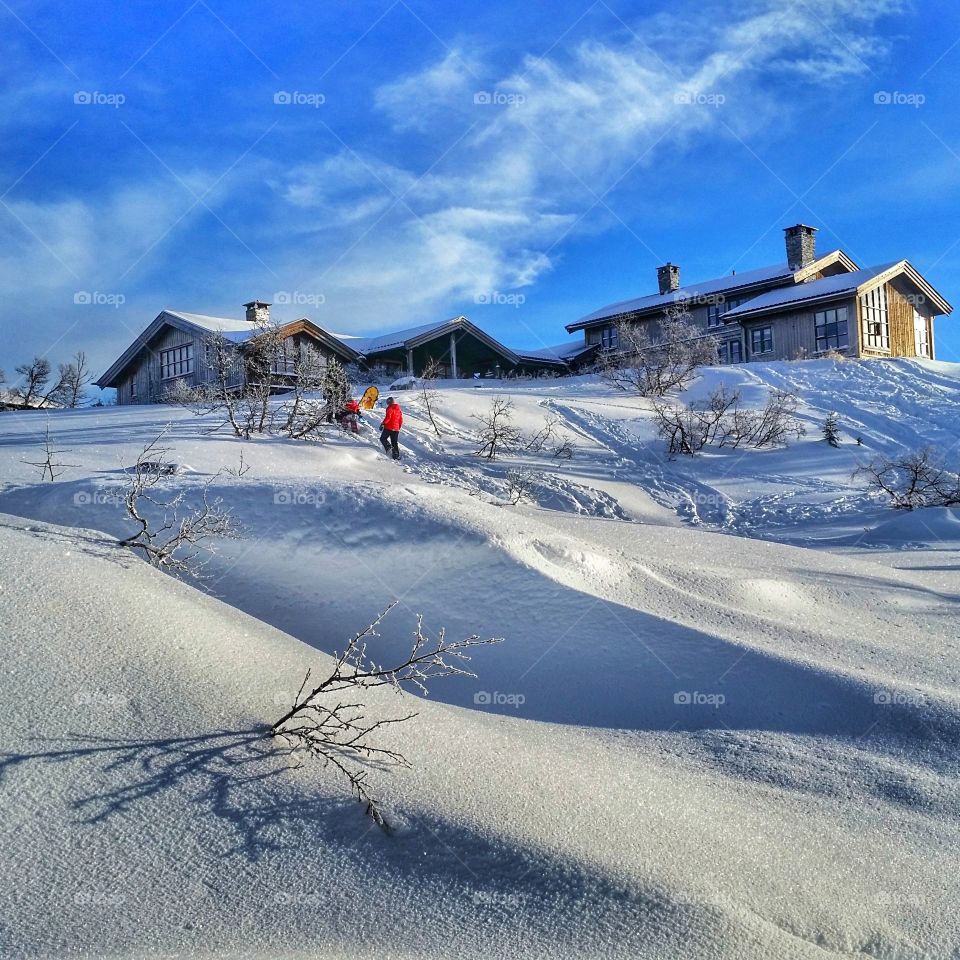 Winter wonderland in Tempelseter, Norway