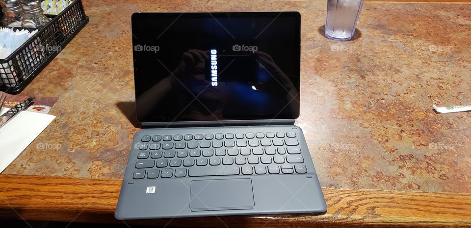 samsung Galaxy Tab s6 with keyboard