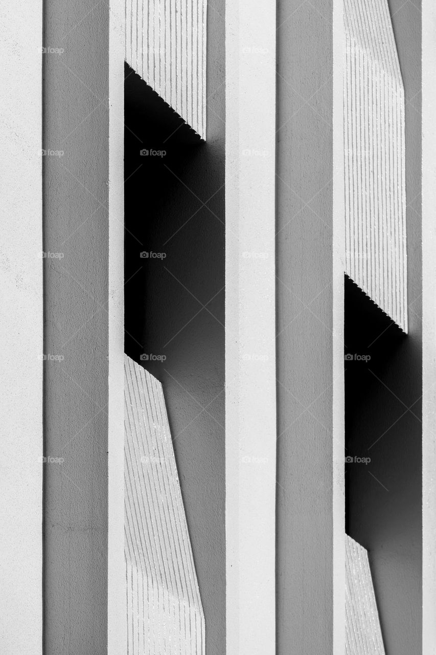 Black and white architecture fragment