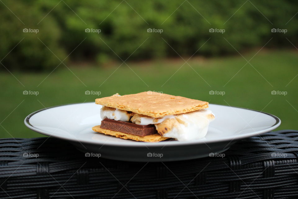 Close-up of smores