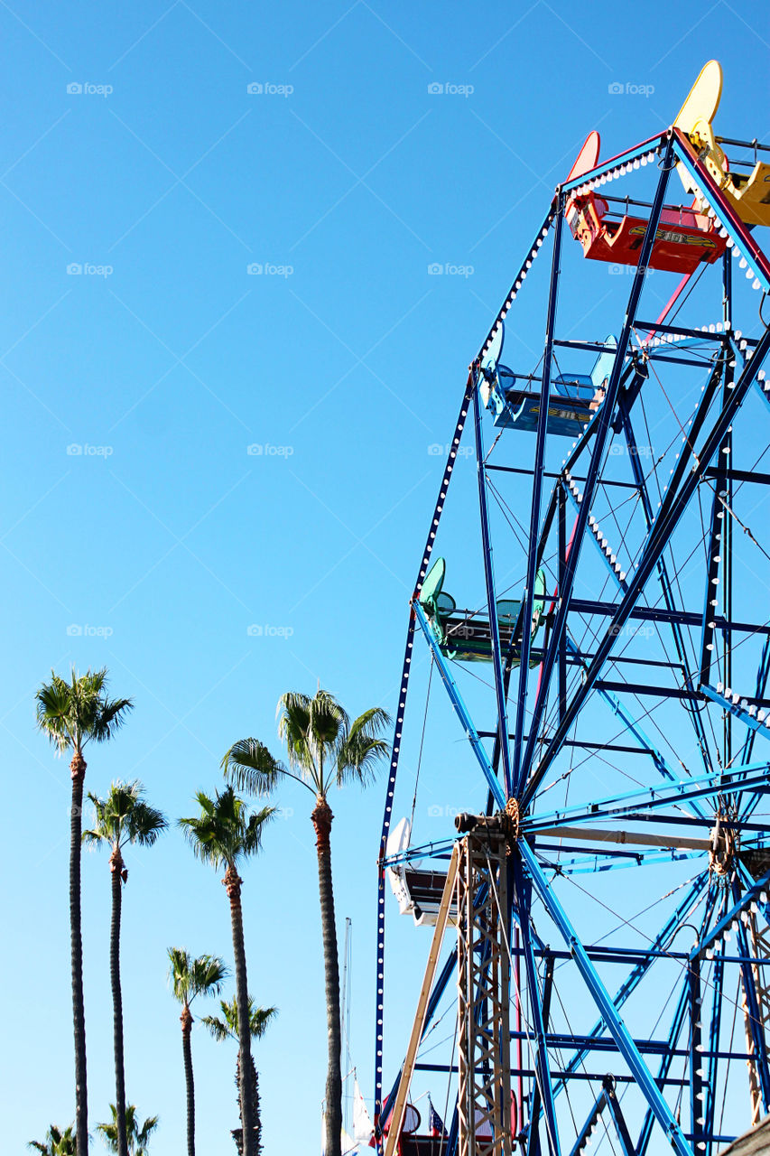 Close-up of ferries wheel