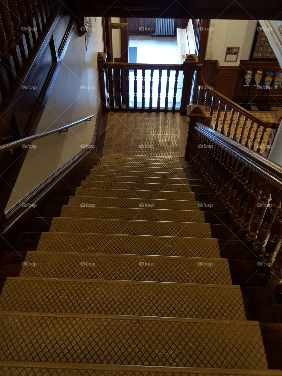 wide old staircase