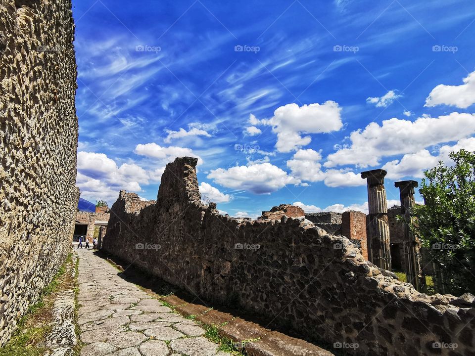 Ruins of Pompeii, Italy.
