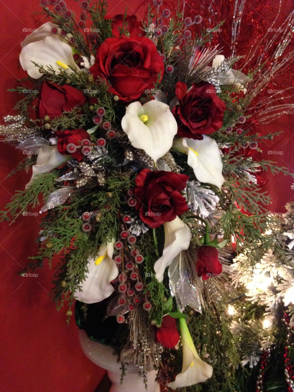 Christmas flower arrangement