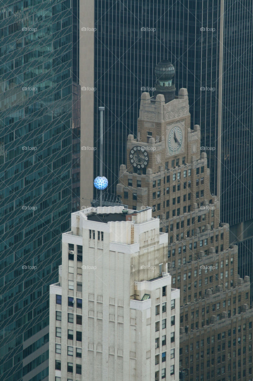 New York . Times Square from above. View from the Empire State  building. 