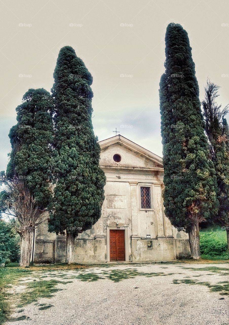 Church in small town in Slovenia