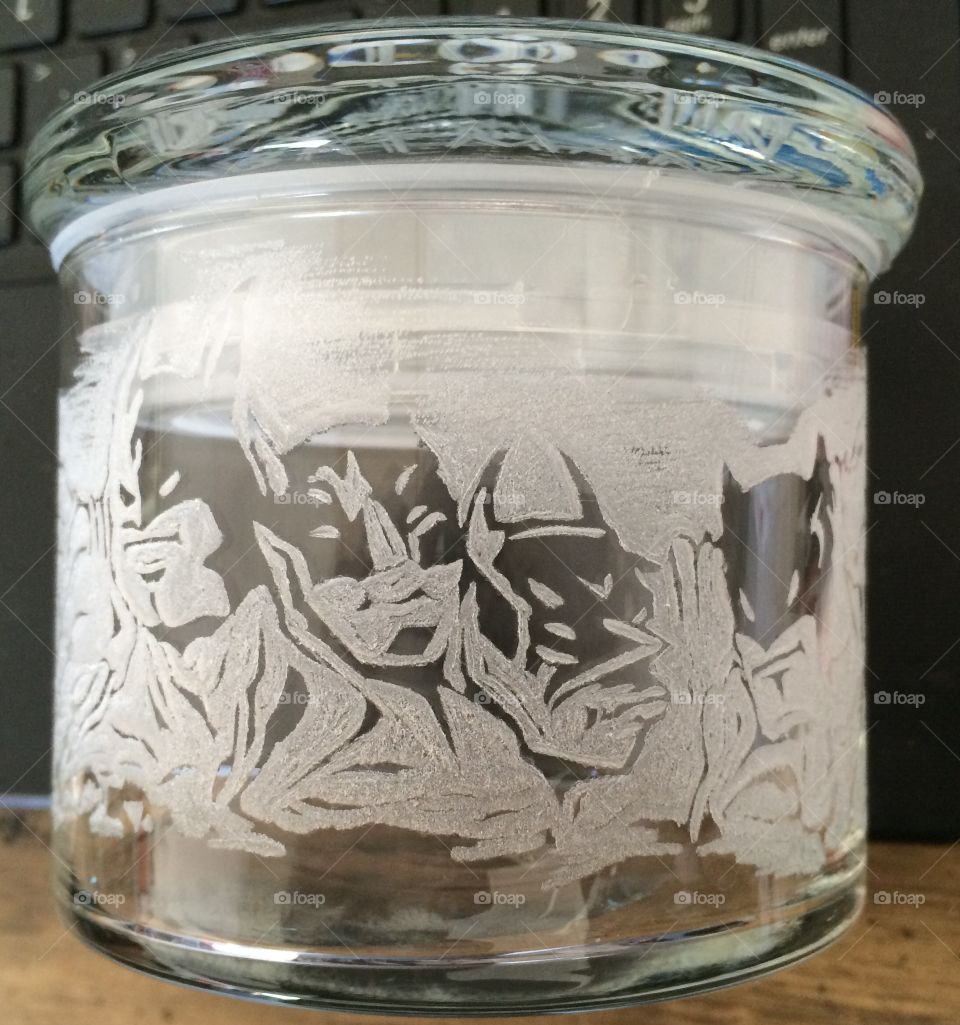 Air-Tight Hand Engraved Glass Jar
Fatman on Batman