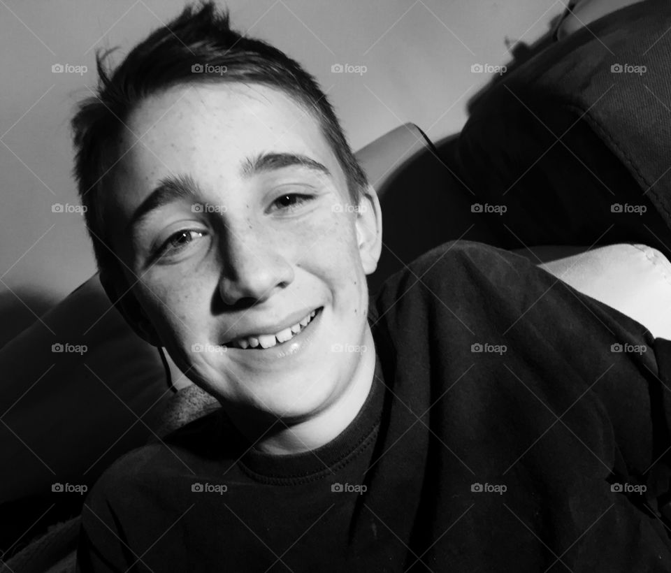 Portrait of a boy smiling