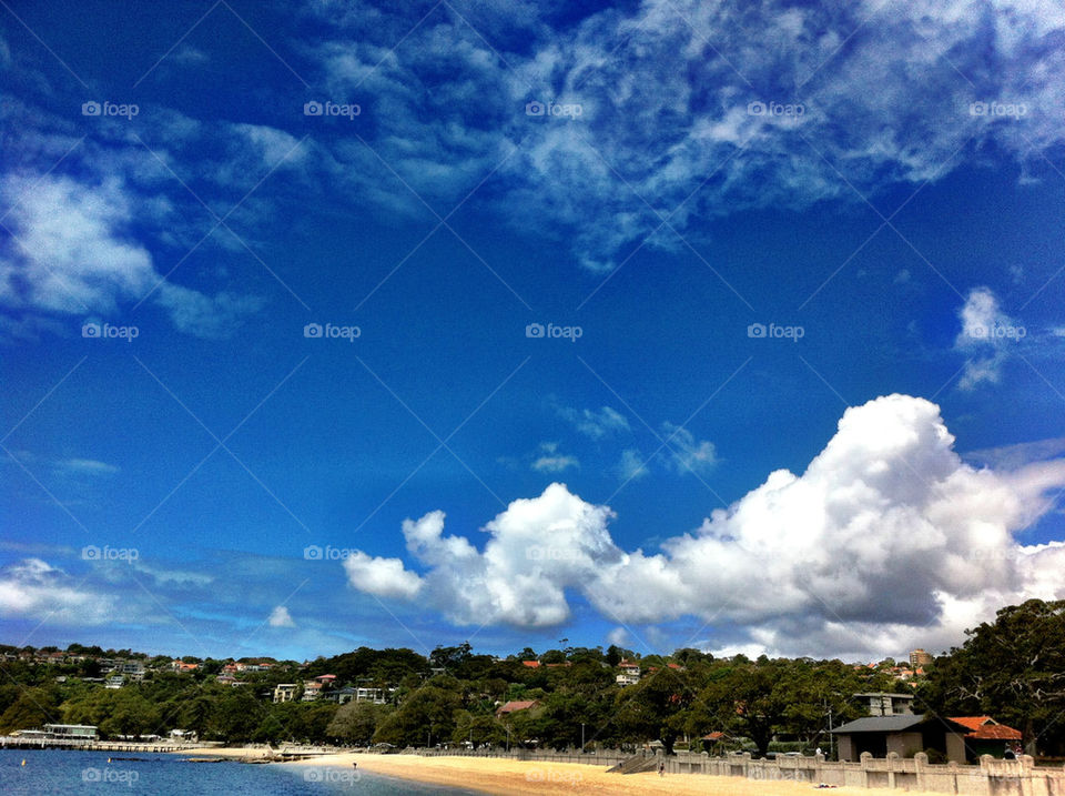 landscape beach sky nature by king