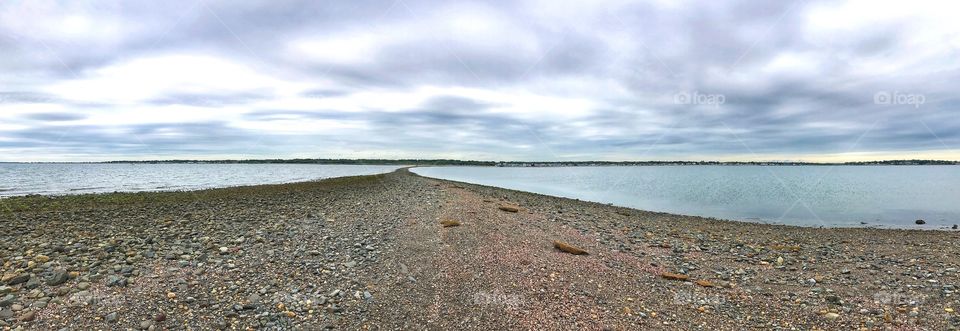 Causeway back to Silversands State Park