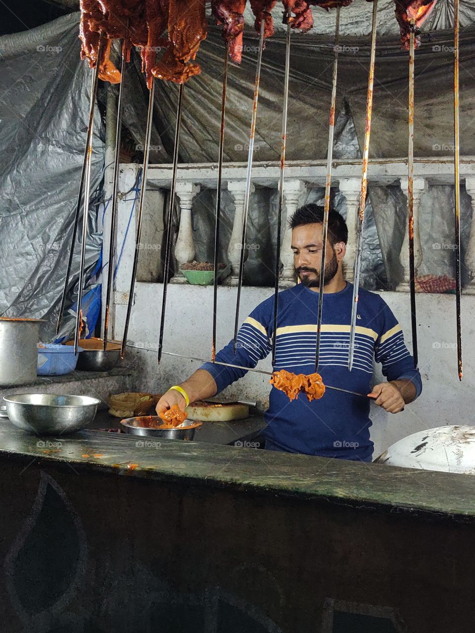 spicy and immensely tasty tandoori chicken from the streets of Goa, India ..one of my favorite 😋