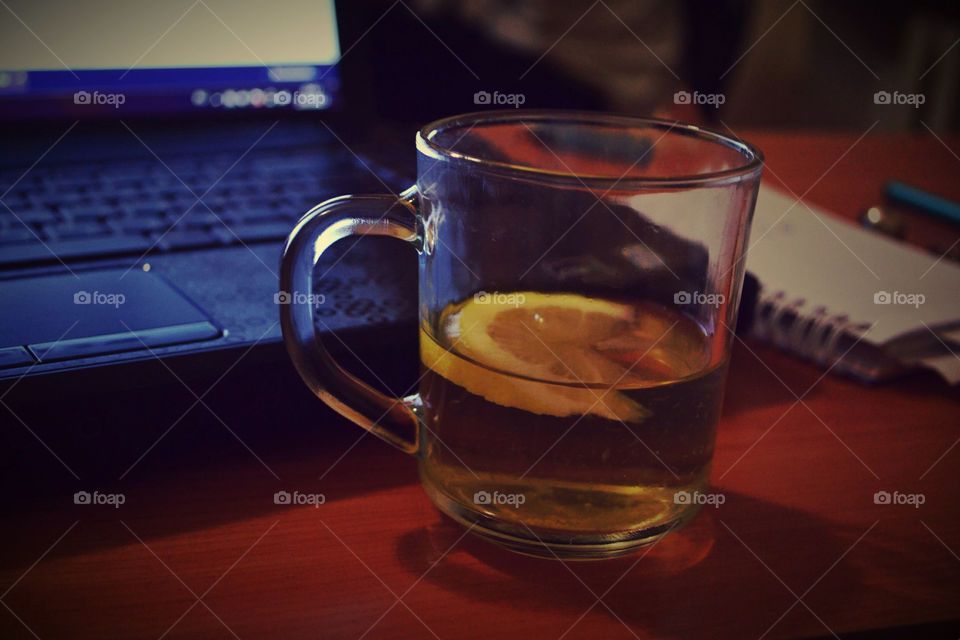 break tea lemon cup of tea by lanocheloca