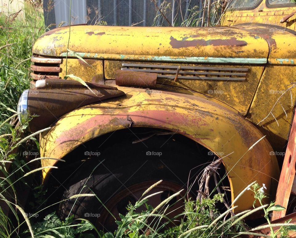 old yellow bus