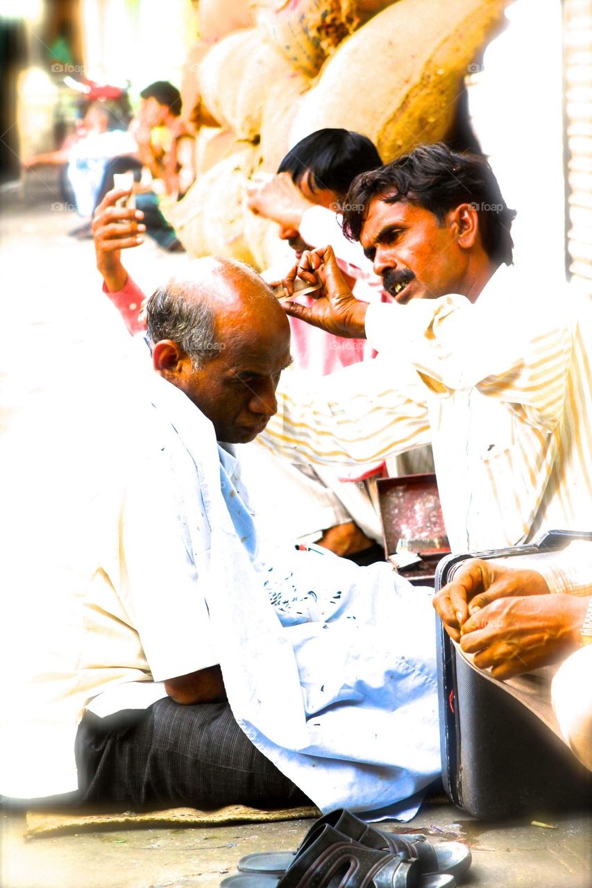 Street barber