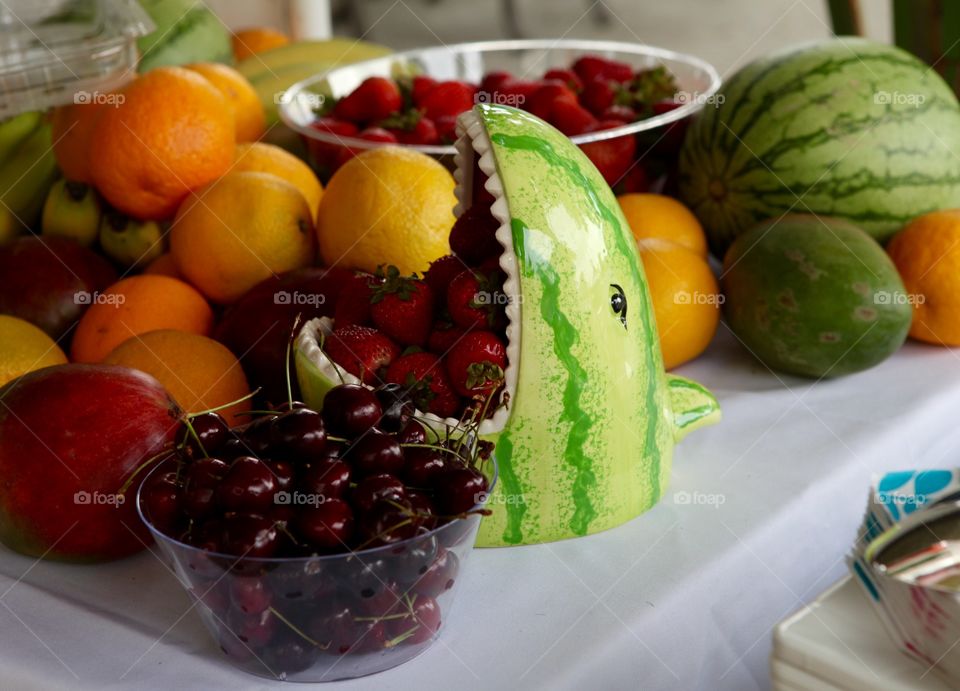 Fruit tray . Fruit at baby shower