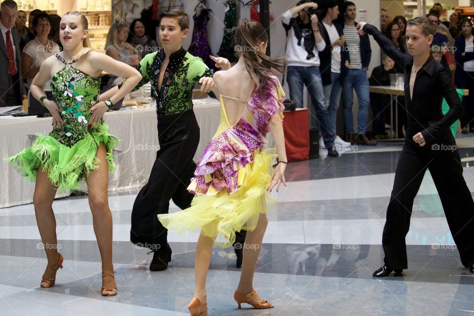 Young People Dancing In A Contest