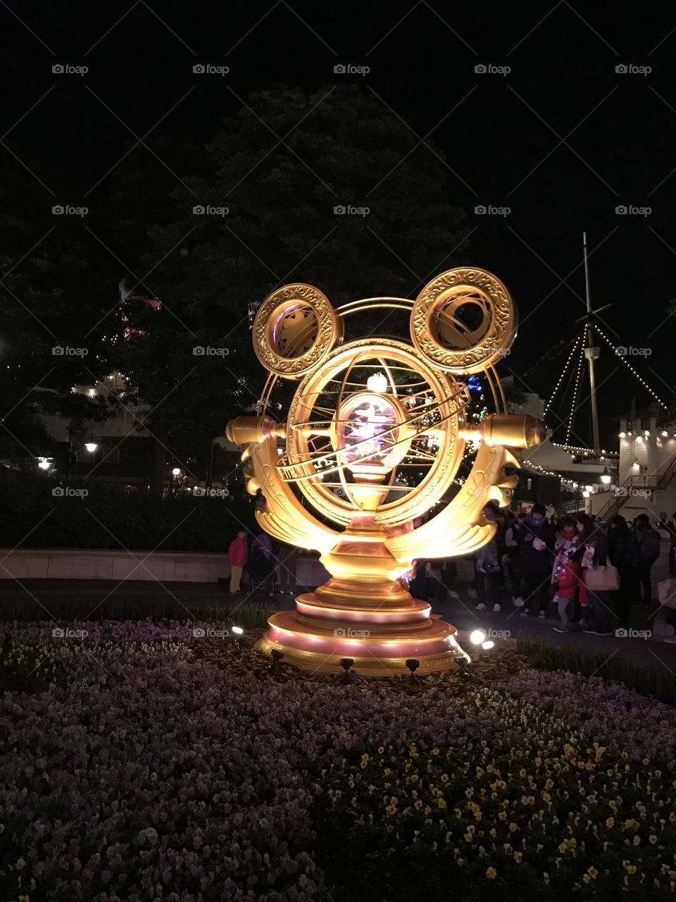 Disneyland Japan Tokyo, vacation, theme park, resort, night view 