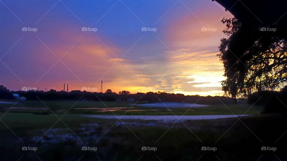 Sunset, Dawn, Water, Landscape, Evening