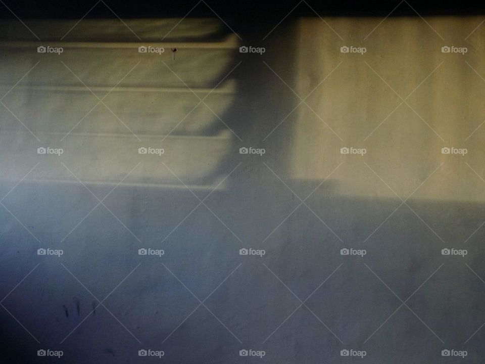 From behind the window, when the sun began to sink