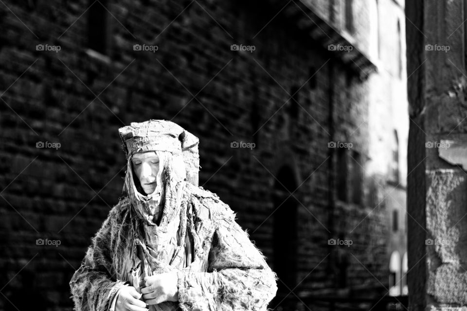 Living Statue in Florence Italy