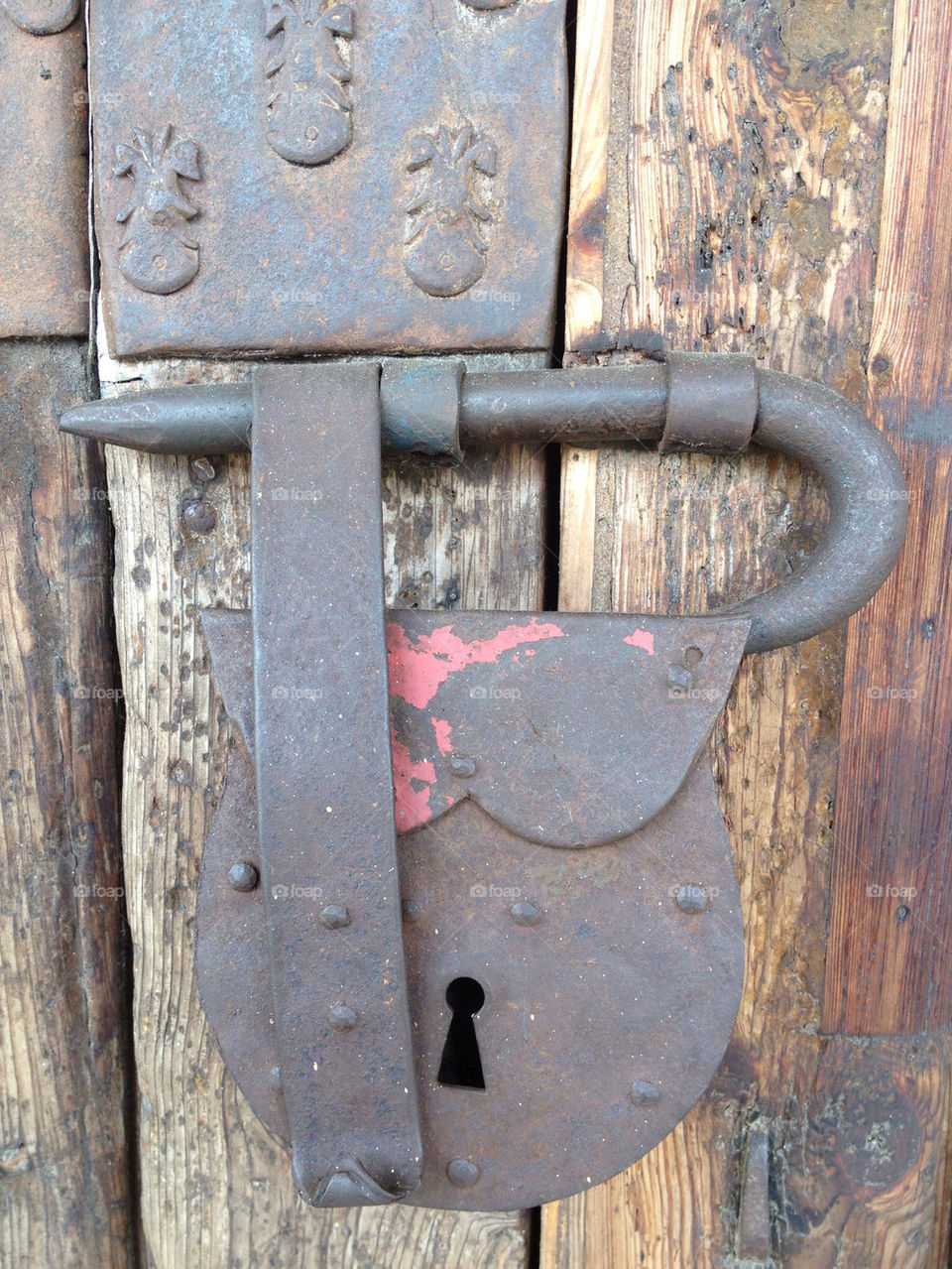 Lock old door