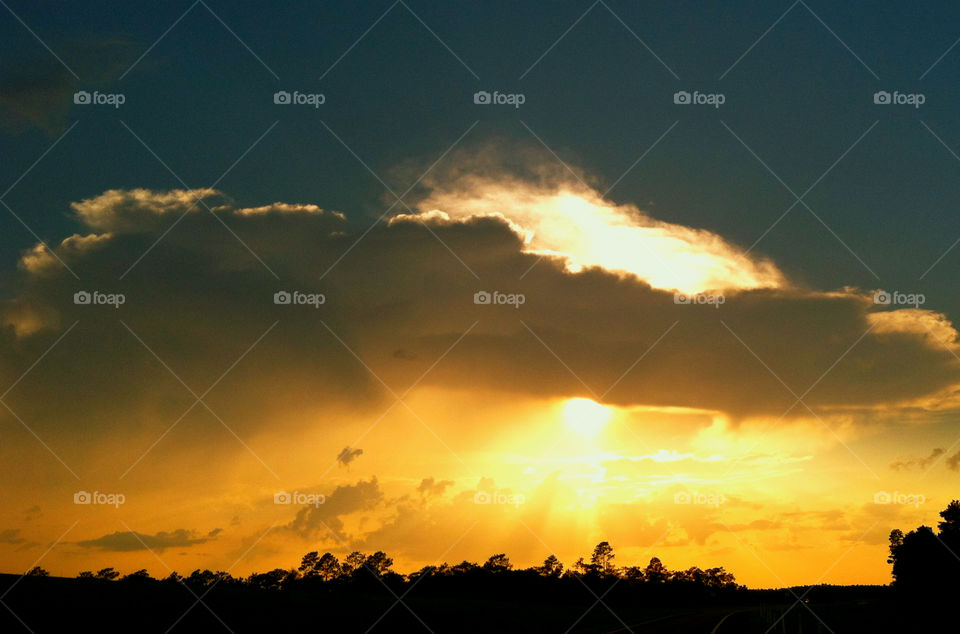 Scenic view of dramatic sky
