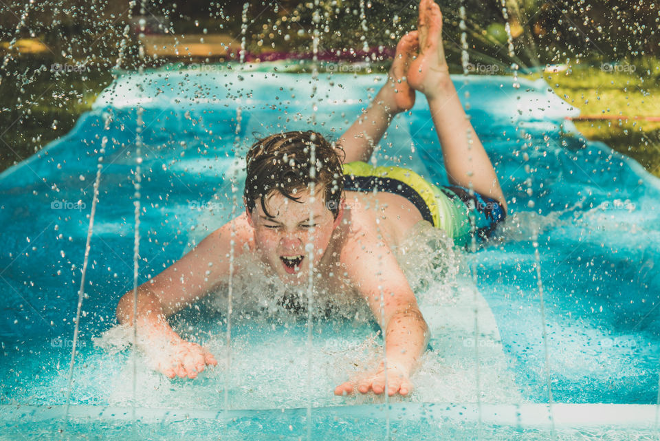 Summer childhood water fun 