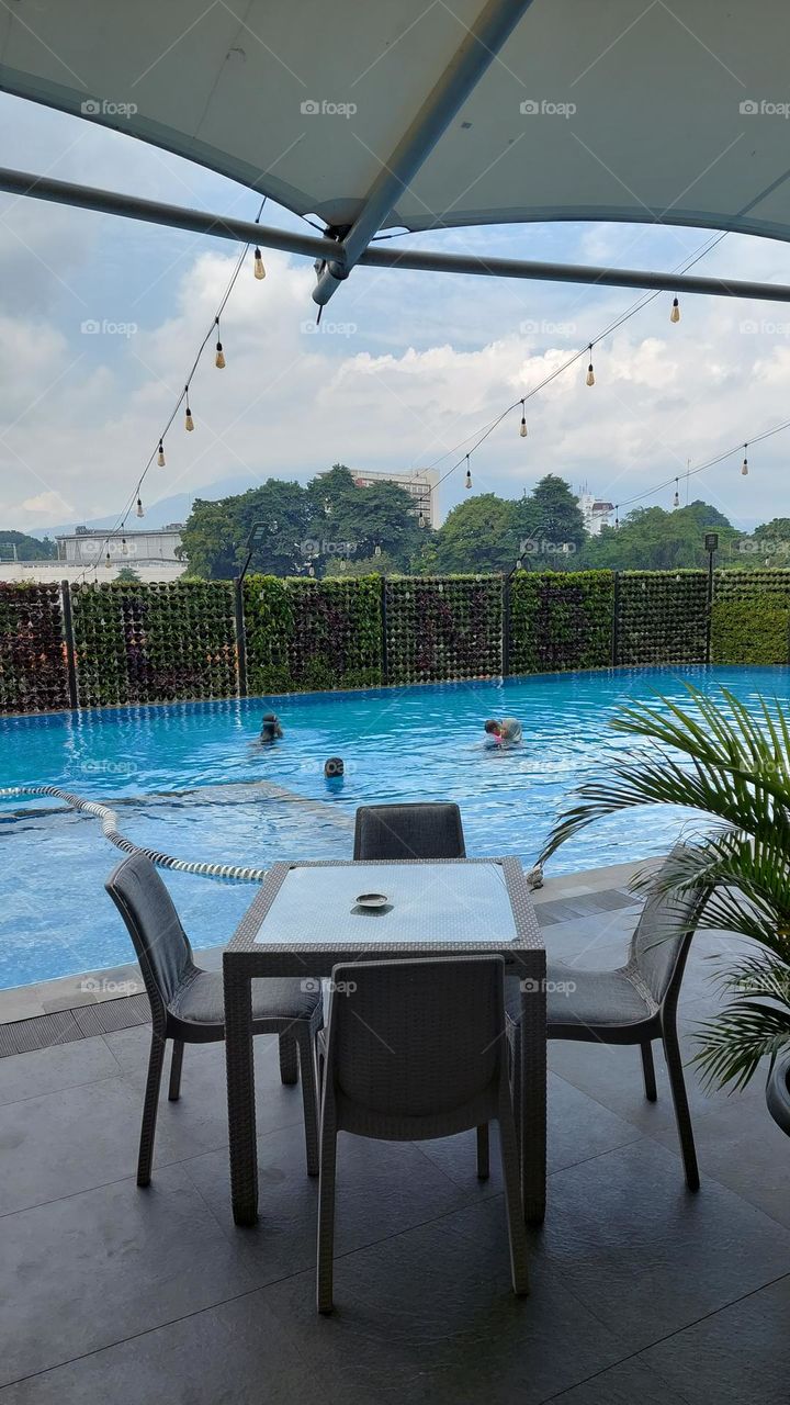 swimming poll at the hotel