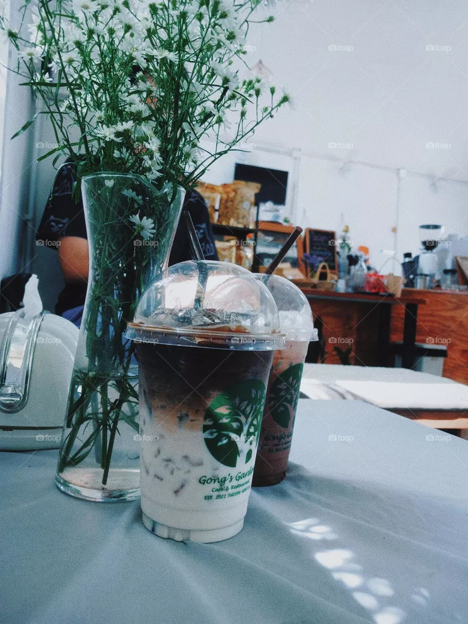 I like to drink coffee on holidays.