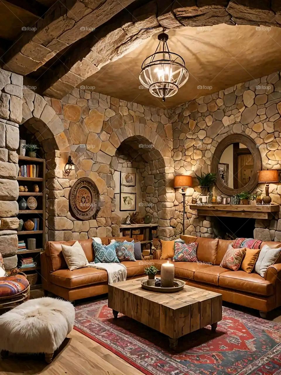 Glory be to God, the magnificent and picturesque view and the natural green trees are a view that is nothing more wonderful than it