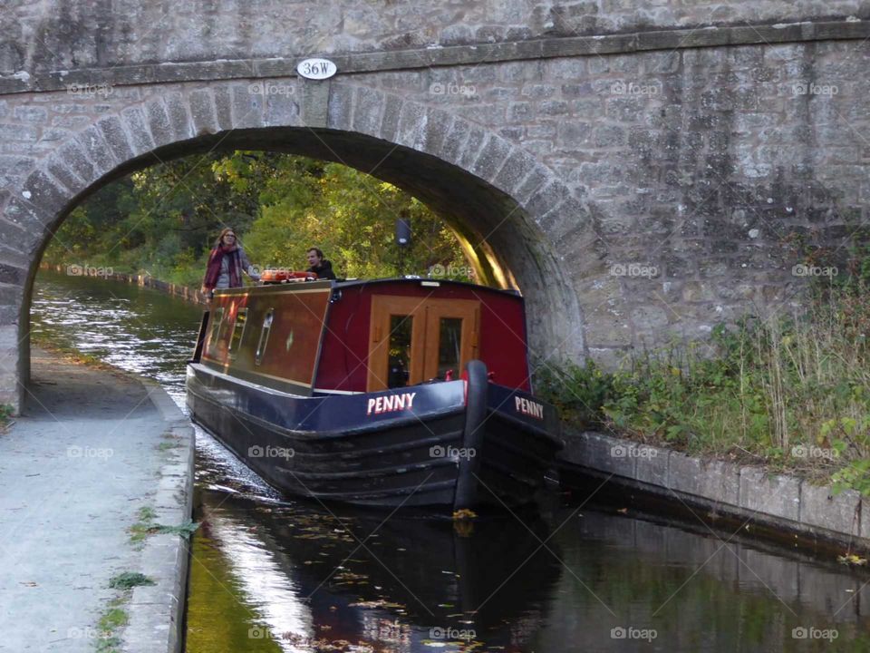 Boat on the llangollen canal