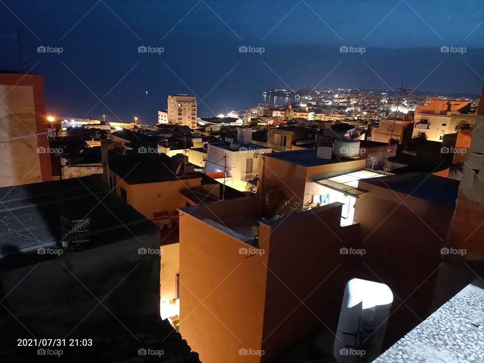 panorama serale a Sciacca
