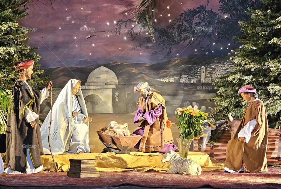 crèche de l'église Saint sulpice