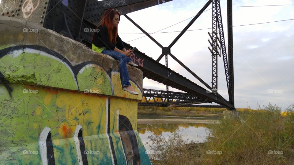 checking text messages