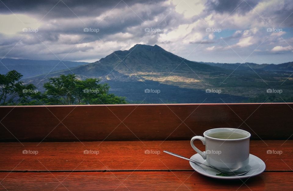 Tea at Mount Batur