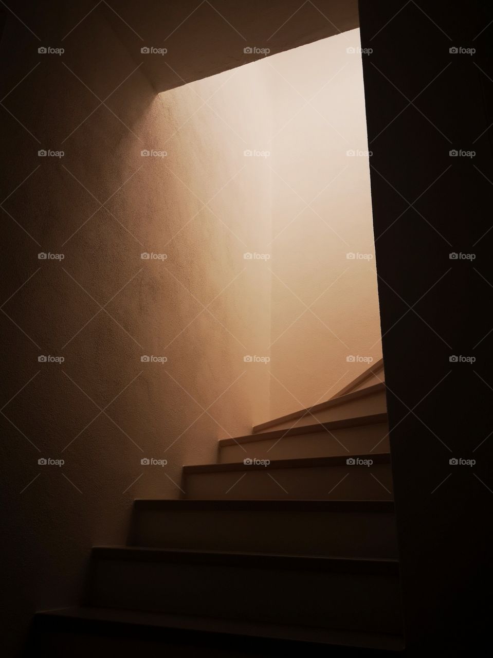 The staircase in light