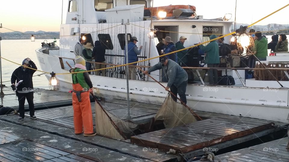 Fishing Trip. loading bait