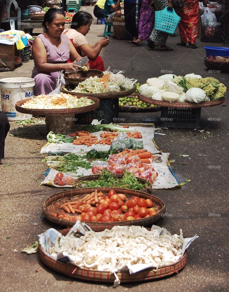 Chinatown market, Yangon, Myanmar