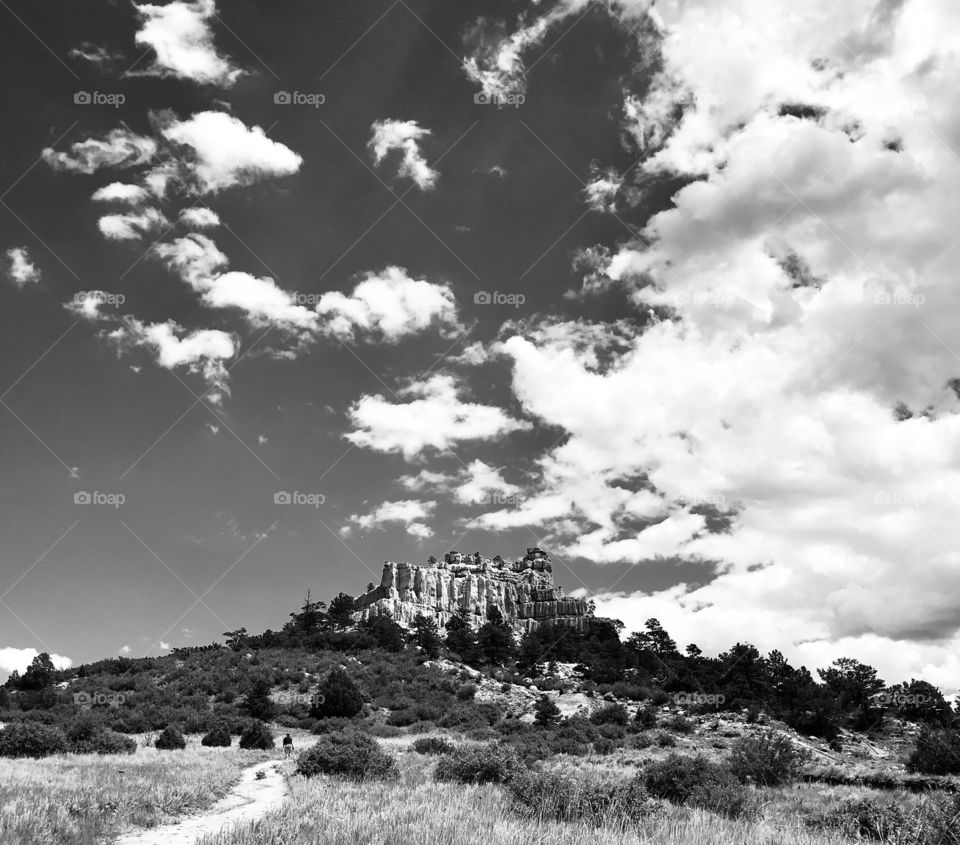 Pulpit Rock Open preserve in Colorado Springs on a summer afternoon. A wonderful spot for hiking and bike riding. 
