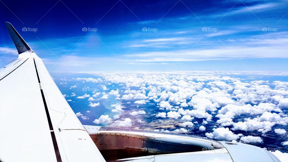 Bird's view the world with Lufthansa
